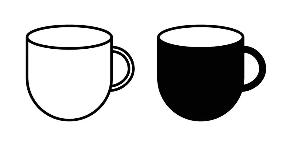 Mug icon graphic element. web icon set Stock Illustration