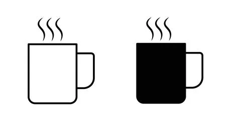 Mug icon symbol. Flat Vector illustration Stock Illustration