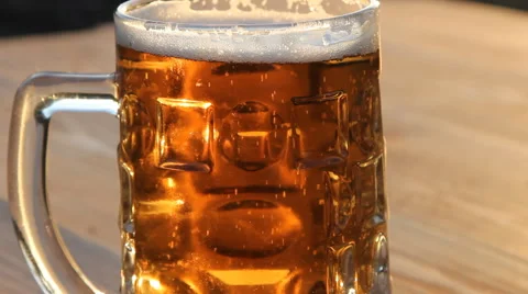 Mug of light beer Stock Footage 64973128