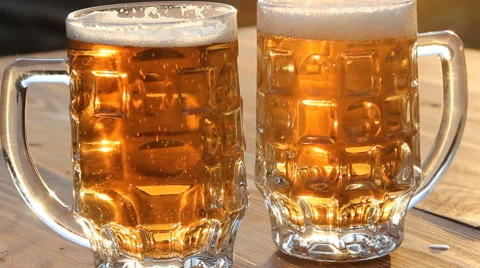 Mug of light beer Stock Footage 64973151