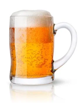 Mug of light beer Stock Photos