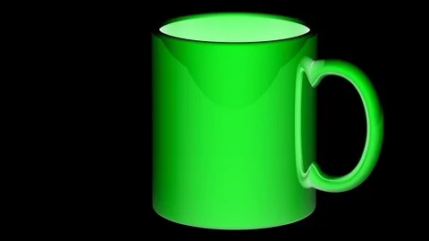 Mug. Looping footage has 4K resolution. Prores 4444. Alpha channel. Stock Footage 105748223