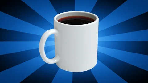 The mug. Looping footage has 4K resolution. 3D Illustration. Stock Footage 116058746
