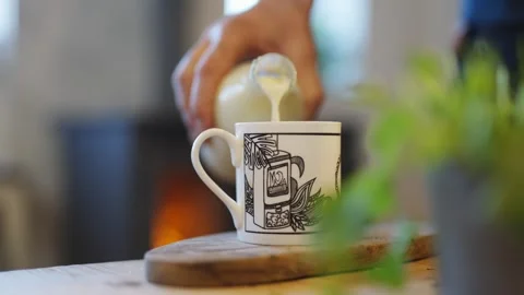 A mug with a picture of a person Stock Footage 295367702