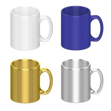 Mug Set Stock Illustration