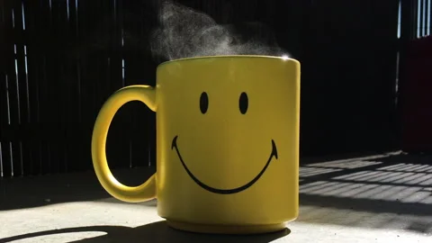 A mug smiiley Video stock 172117856