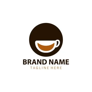 Mug smile logo design vector Stock-Illustration