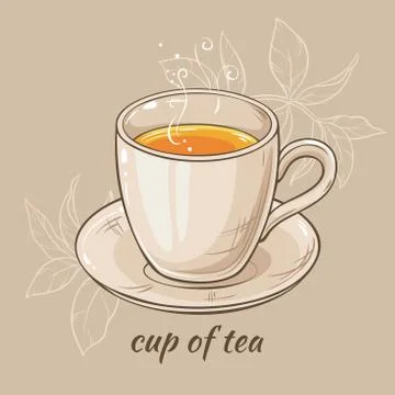 Mug of tea Stock Illustration