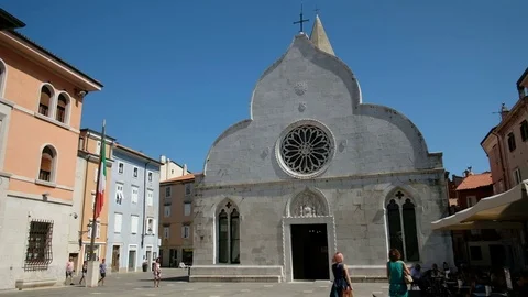 Muggia Cathedral Stock Footage 82082584