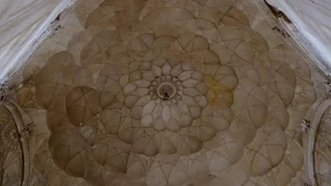 Mughal Marvel: Exploring the Tomb's Architecture Stock Footage 262123452