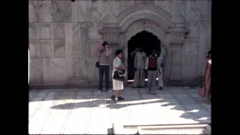 Mughal Pavilion Visit Stock Footage 276292452