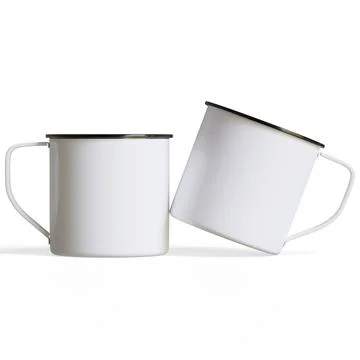 Mugs isolated on white background. Solid  or white color Cup High resolution Stock Illustration
