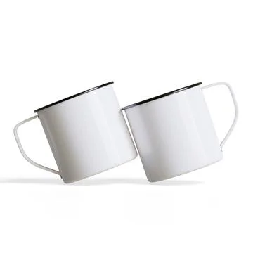 Mugs isolated on white background. Solid  or white color Cup High resolution Illustrazione stock