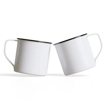 Mugs isolated on white background. Solid  or white color Cup High resolution 스톡 일러스트