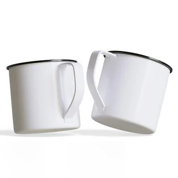 Mugs isolated on white background. Solid  or white color Cup High resolution Stock Illustration