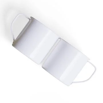 Mugs isolated on white background. Solid  or white color Cup High resolution Illustrazione stock