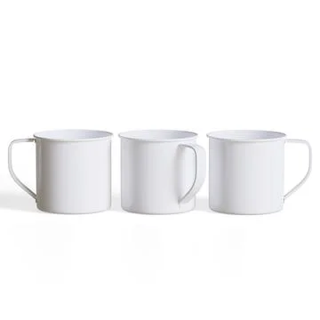 Mugs isolated on white background. Solid  or white color Cup High resolution Stock Illustration