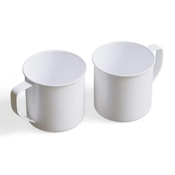 Mugs isolated on white background. Solid  or white color Cup High resolution Stockillustratie