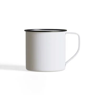 Mugs isolated on white background. Solid or white color Cup High resolution  Stock Illustration