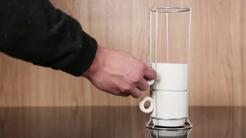 Mugs in orders Stock Footage 141748315