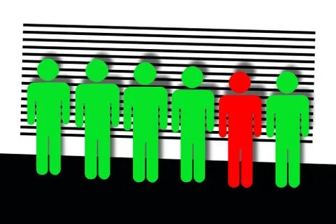 Mugshot Stock Illustration