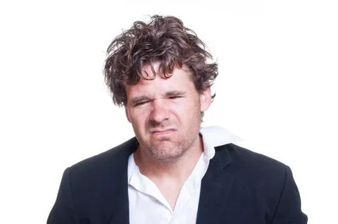 Mugshot of loser Stock Photos