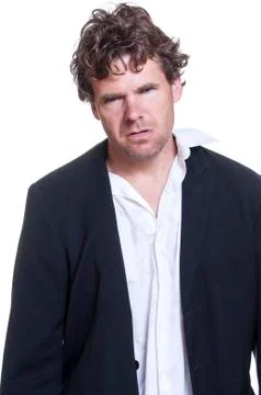 Mugshot of loser Stock Photos