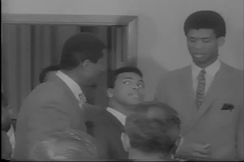 Muhammad Ali fights Draft - Cleveland Summit 1967 Stock Footage 172669948