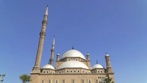 The Muhammad Ali mosque also known as the Alabaster mosque Video stock 129475003