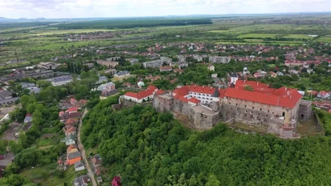 The Mukachevo Castle Stock Footage 234537713