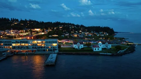 Mukilteo Lighthouse Hyperlapse 4KUHD 24 Stock Footage 310588513
