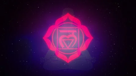Muladhara Chakra also known as the Root Chakra Stock Footage 251410003