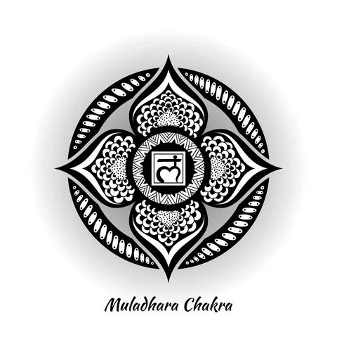 Muladhara chakra design Stock Illustration