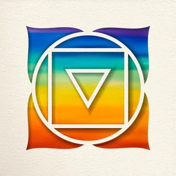 Muladhara root chakra design for yoga Stock Illustration