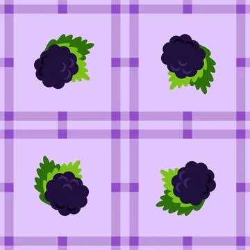 Mulberry fruit seamless for pattern fabric, simple mulberry fruit cute repe.. 库存插图