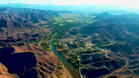 MULEGE BCS MEXICO-2022: A River Is A Ribbon-Like Body Of Water That Flows Stock Footage 206902468