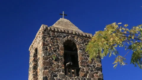 Mulege Mission Tower Bell Stock Footage 229602169