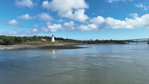 Mulholland Point Lighthouse 2 Video stock 253340340