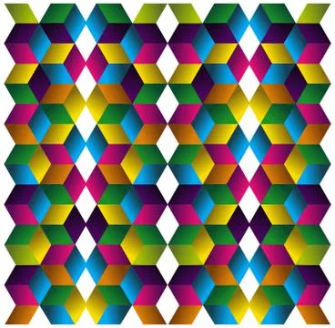 Muliticolored cubes pattern. Stock Illustration