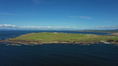 Mullaghmore Head from Above, Sligo, Ireland Stock Footage 252133504