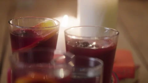 Mulled wine - 3 shots Stock-Footage 243190709