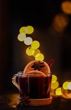 Mulled wine in a cup Stock-Fotos