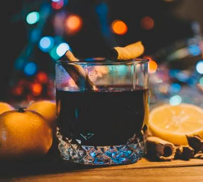 Mulled Wine In Glasses Stock Photos