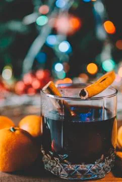 Mulled Wine In Glasses Stock Photos