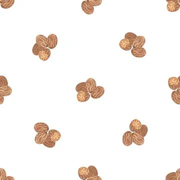 Mulled wine nuts pattern seamless vector Stock Illustration