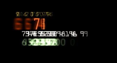 Mult-numbers 1 Stock Footage 95654150