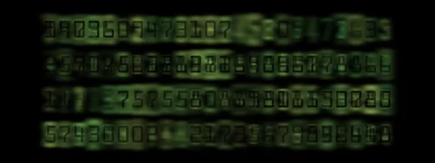 Mult-numbers 12 Stock Footage 95654342