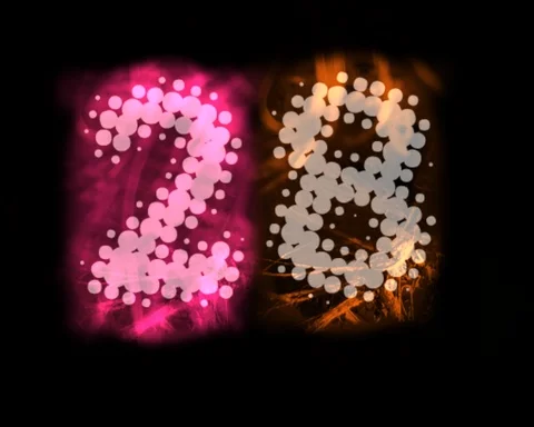 Mult-numbers 16 Stock Footage 95654561