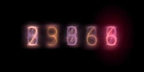 Mult-numbers 8 Stock Footage 95654979