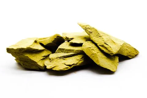 Multani mitti on white background with selective focus Stock Photos